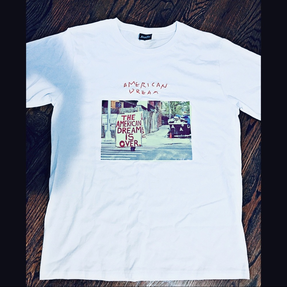 Men’s American Dream Bright White T-Shirt Rare L